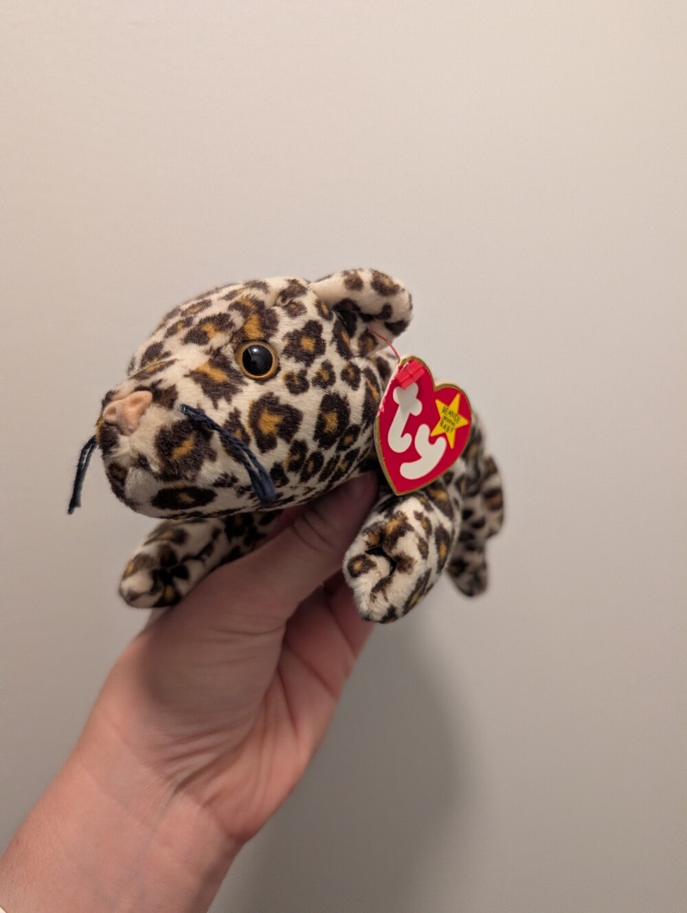 "Freckles" Ty Beanie Babies Spotted Leopard Plush
